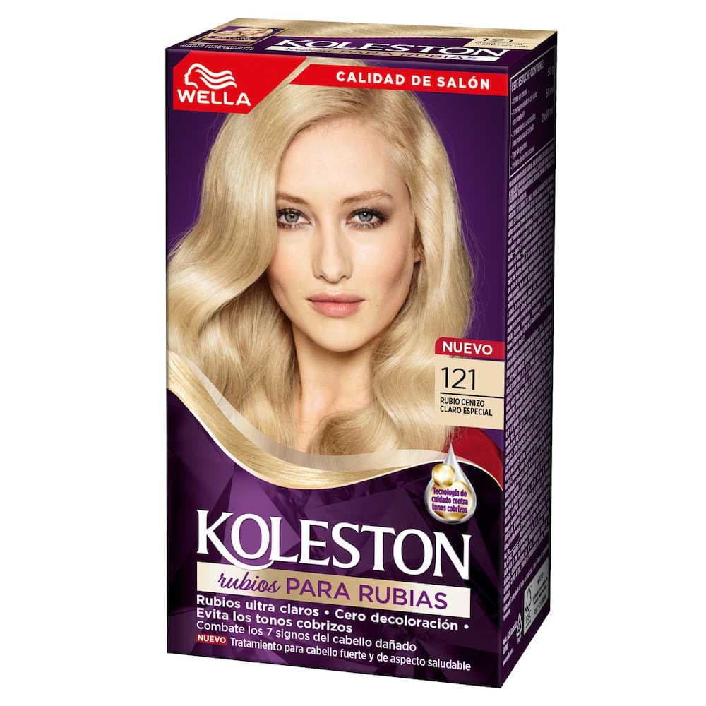 Koleston Tintura Kit N 121 Rubio Cenizo Claro Esp