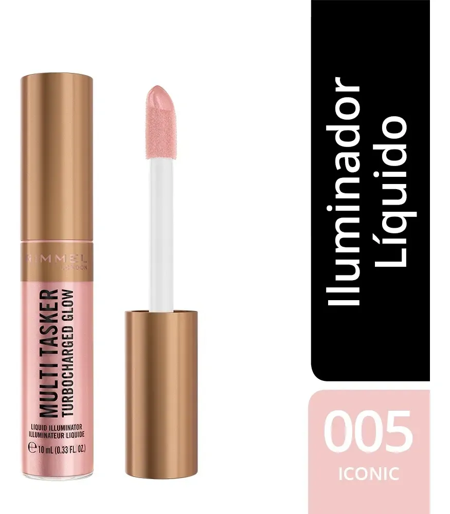 Rimmel Iluminador Líquido Multitasker Turbo 005 Iconic As Usual