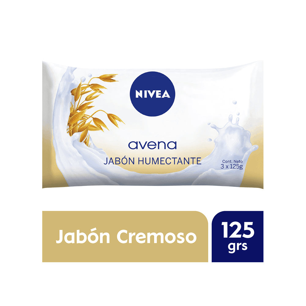 Nivea Jabón Avena X3