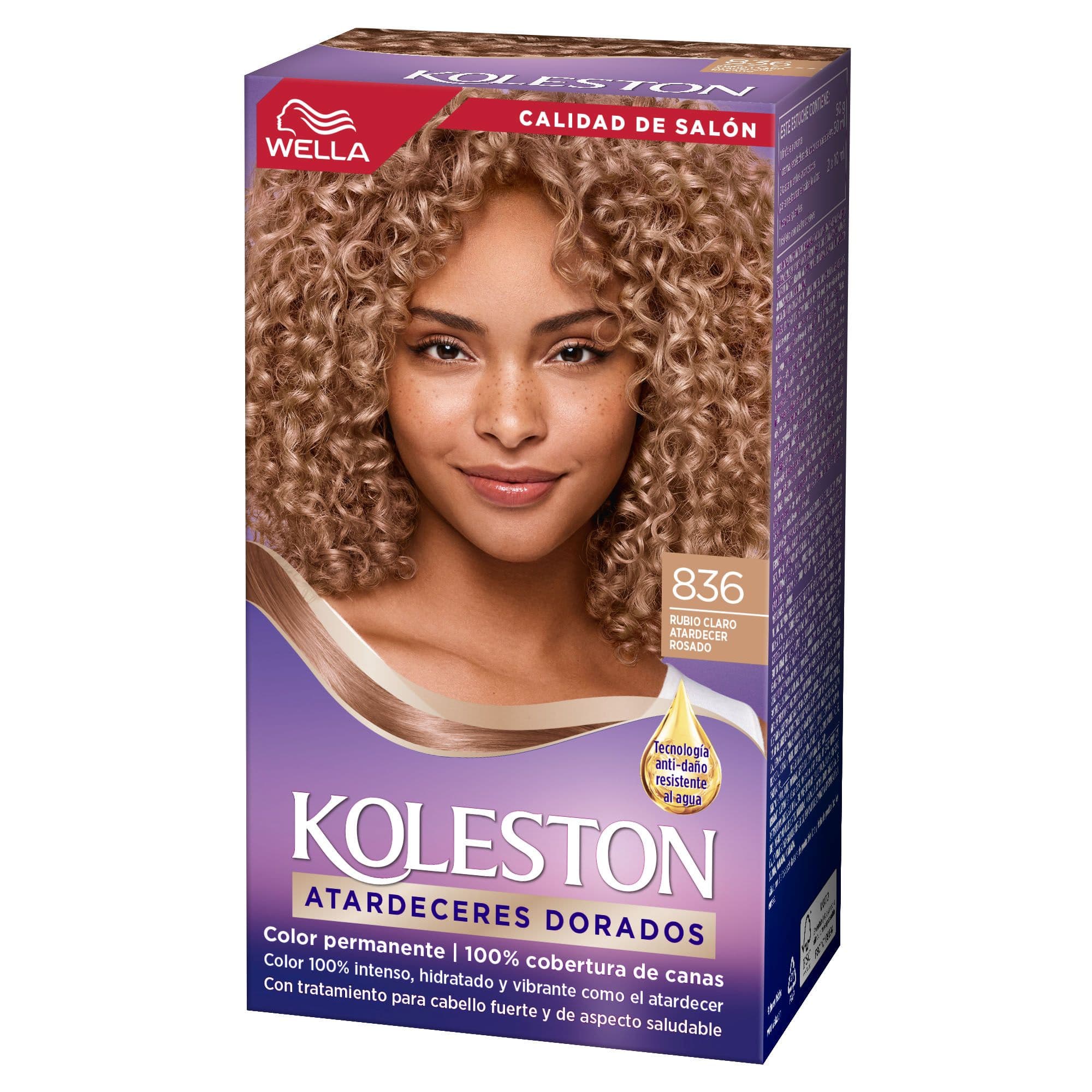 Koleston Tint Kit N836 Rubio Claro Rosa Dorado