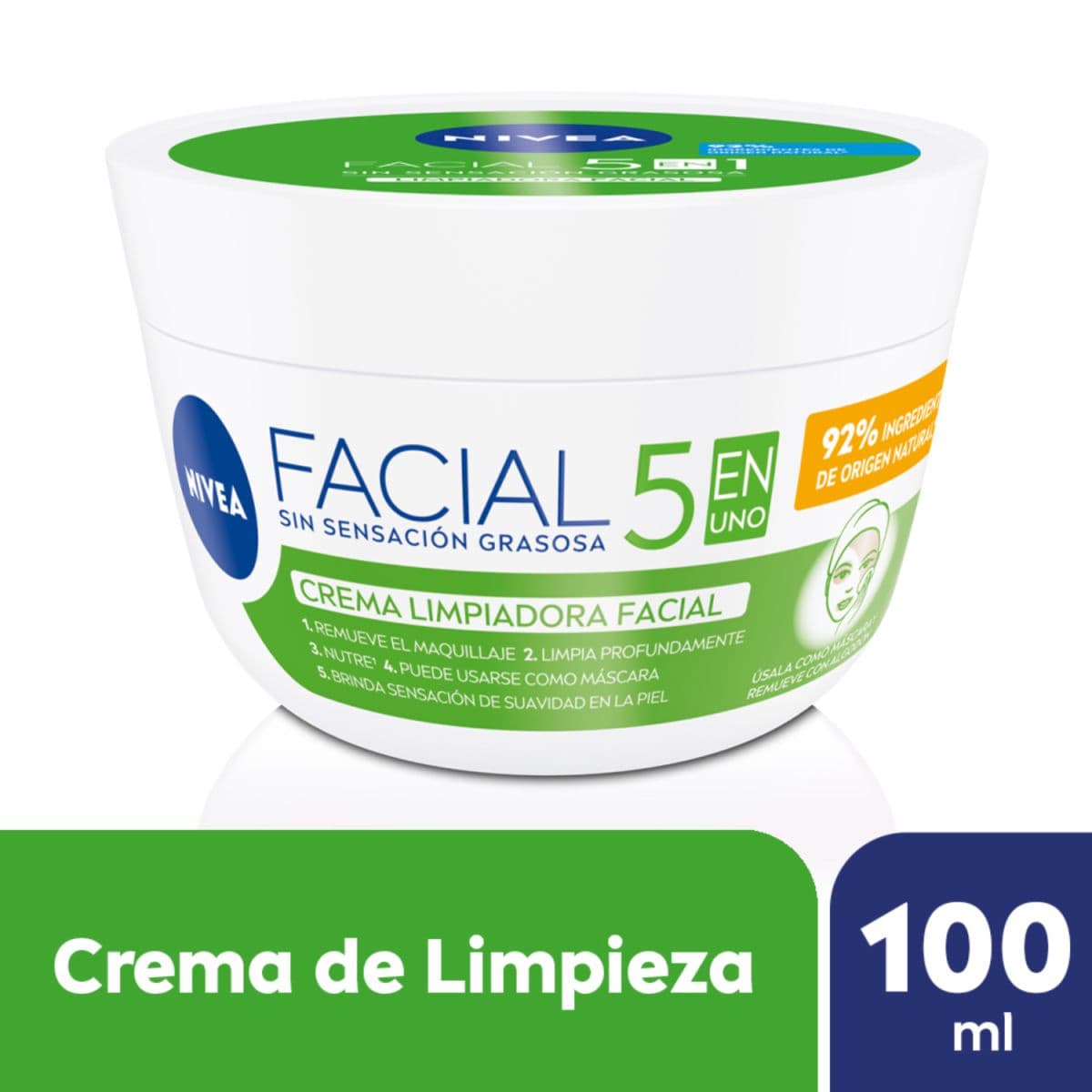 Nivea Crema Facial Limp Cuidado 5 en 1