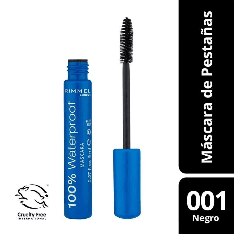 Rimmel Máscara Pest 100% Waterproof Black