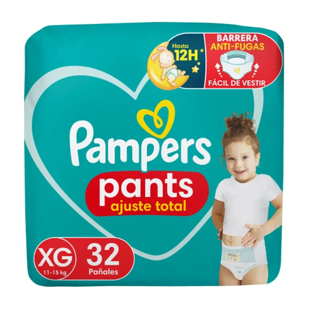 Pampers Pants Ajuste Total Pañal Xg