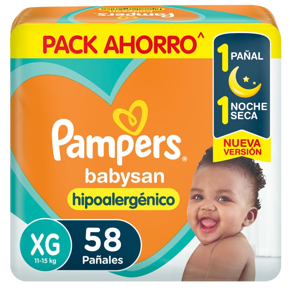 Pampers Babysan Hipoalerg Pañal Xg