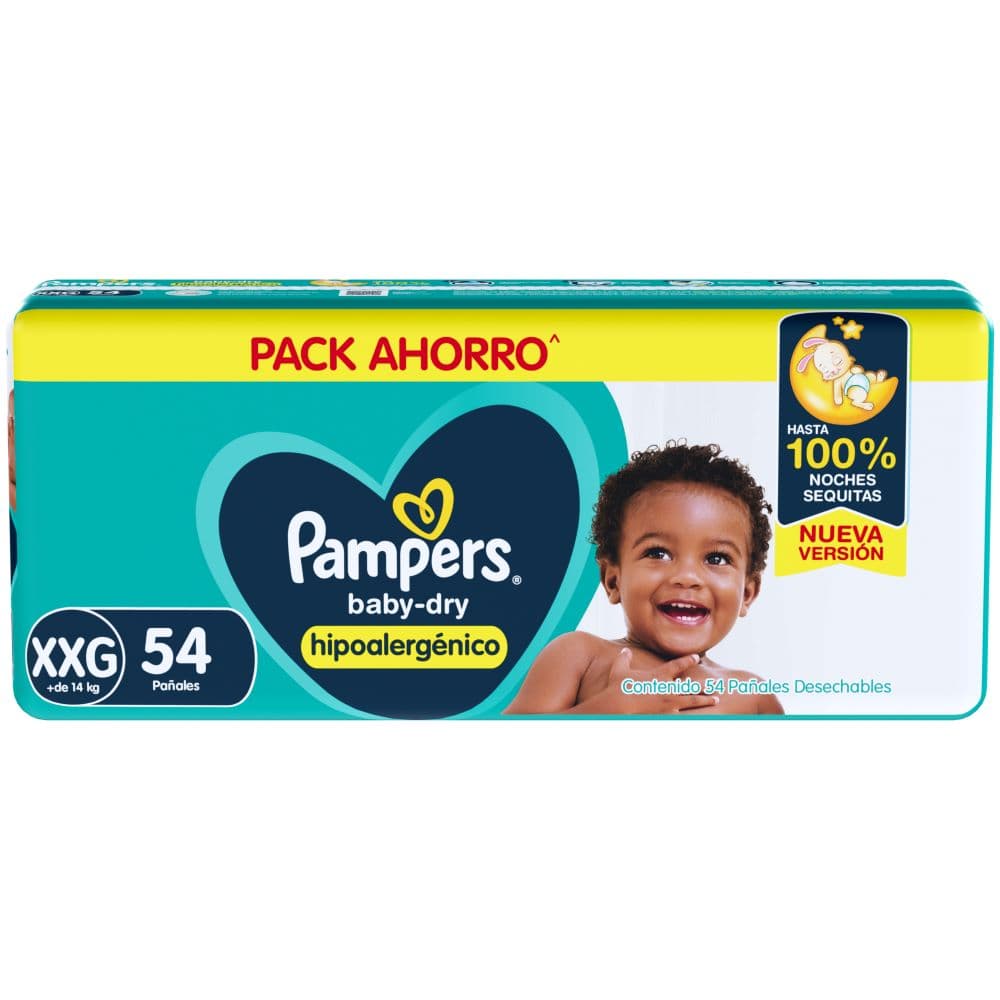 Pampers Baby Dry Pañal Xxg