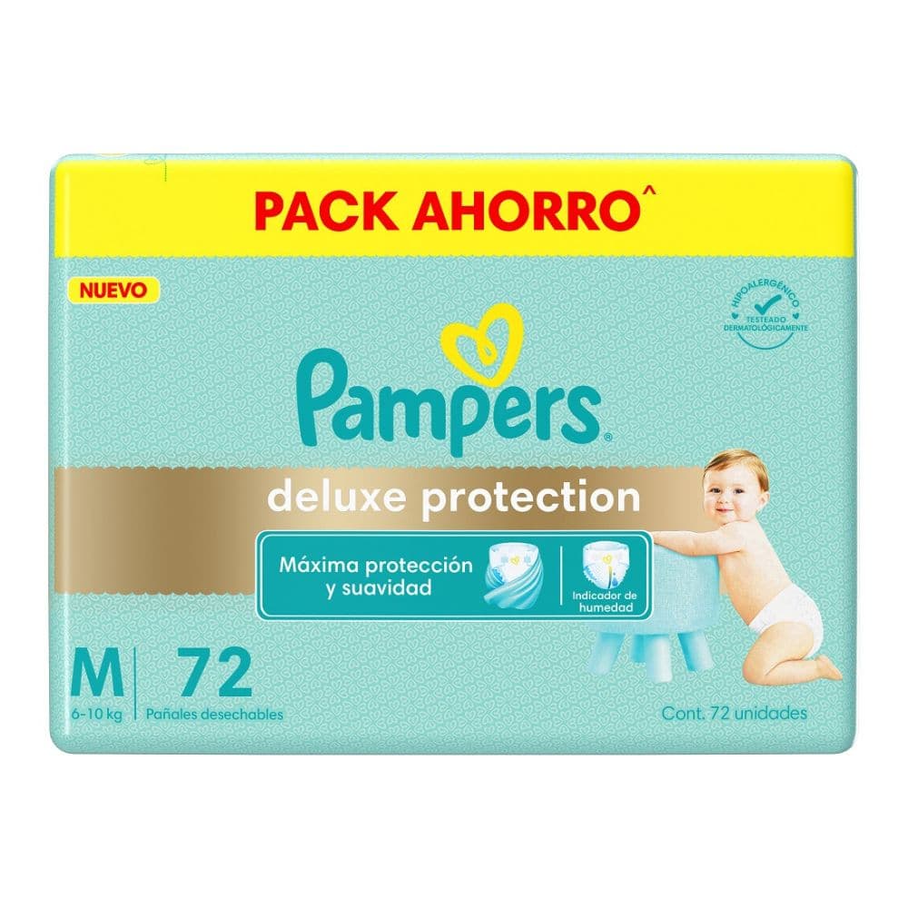 Pampers Deluxe Proteccion Pañal M