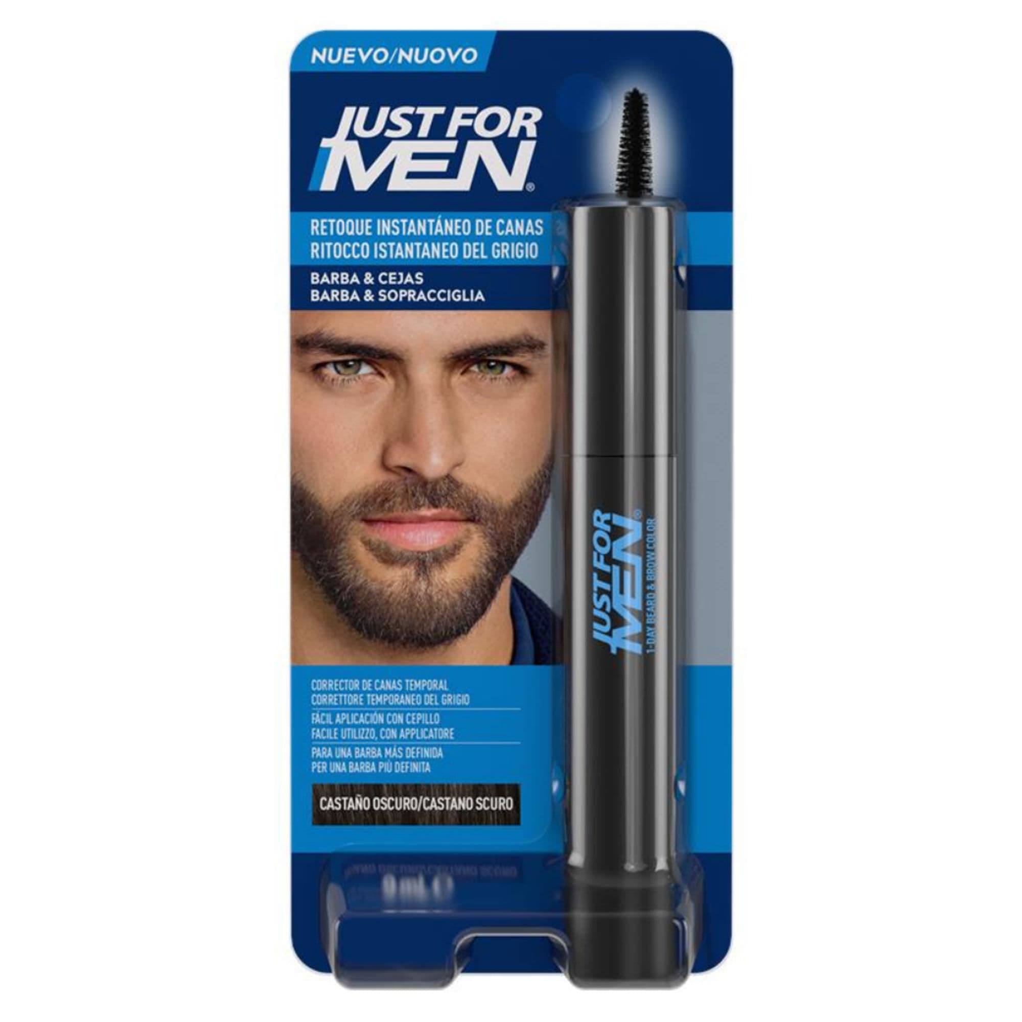 Just For Men Touch Barba y Cejas Castaño Oscuro