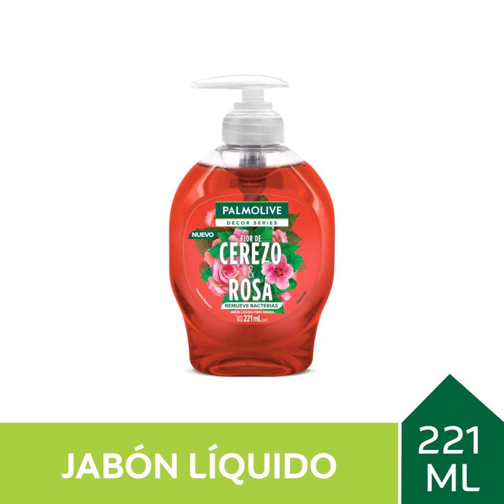 Palmolive Jabón Liq/Mano Decor Series Cerezo y Rosa