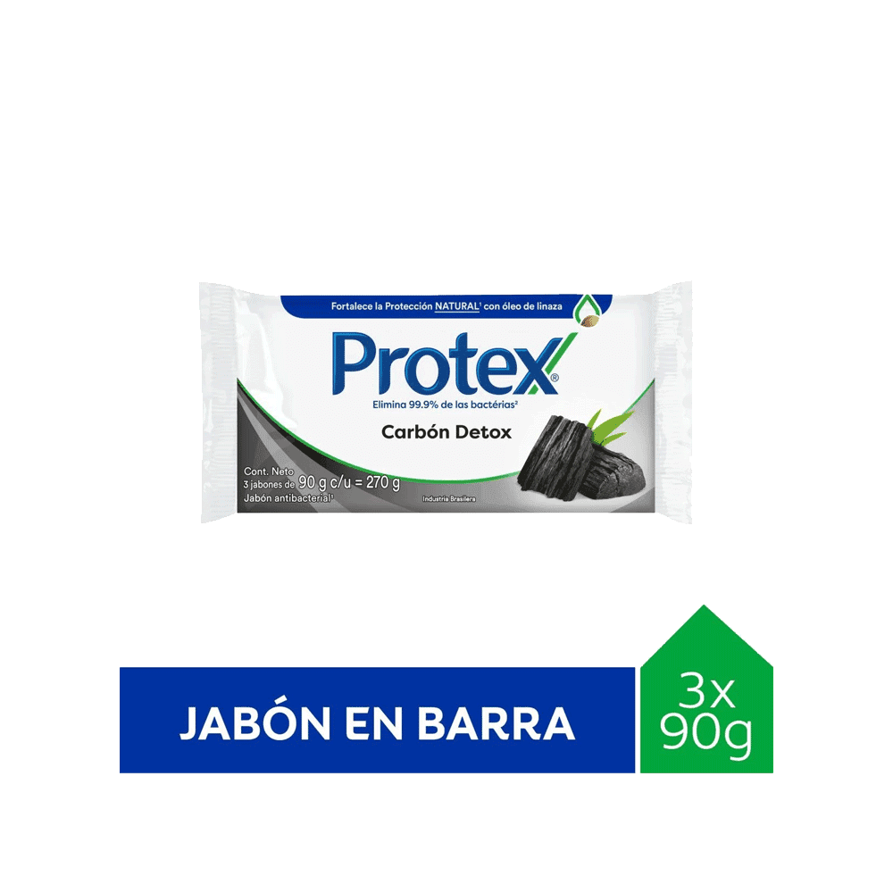 Protex Jabón Tocador Carbon Detox 3