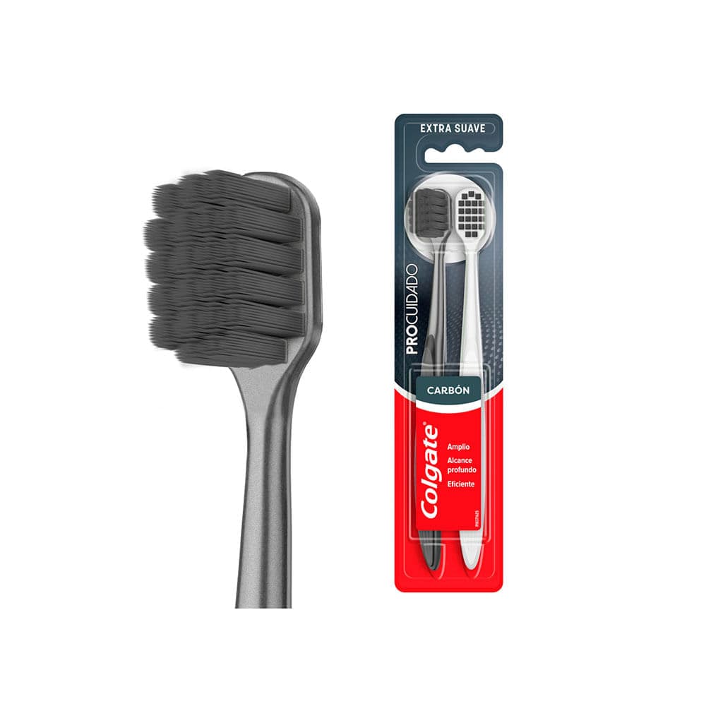 Colgate Cepillo Dental Pro Cuidado Carbon Ex-Suave