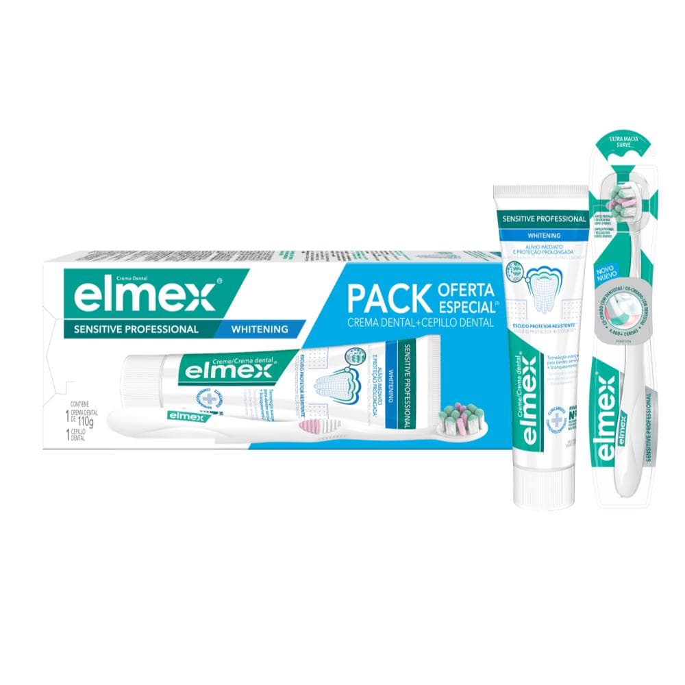 Elmex Crema Dental Sensit Whitening X 110 Gr+Cepillo