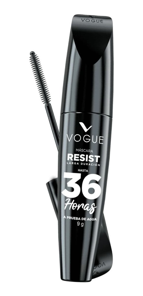 Vogue Máscara de Pestañas Resist 36hs a Prueba D Agua Negro