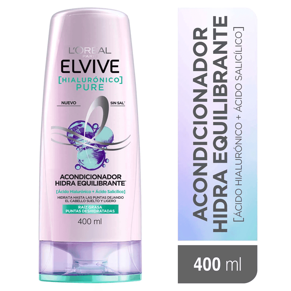 Elvive Hyaluro Pure Hidra Equilibran Acondicionador