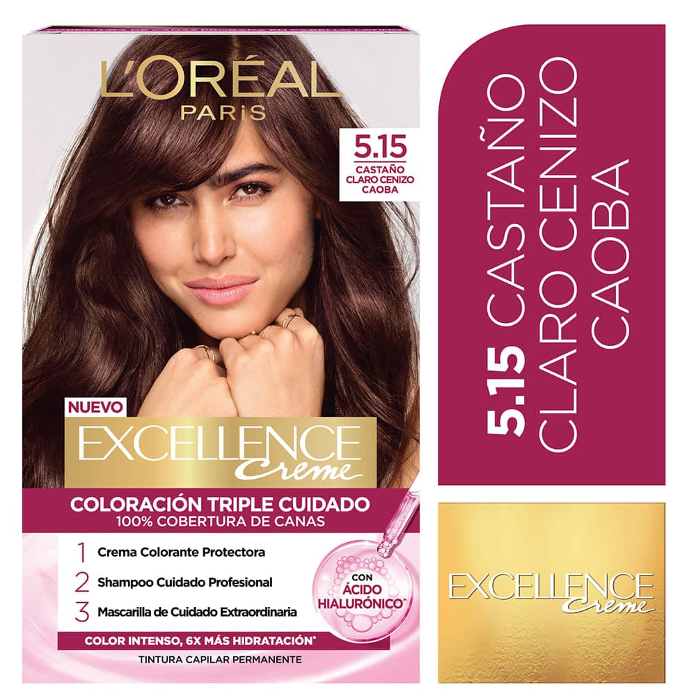 Excellence Tintura Creme N 5/15 Castaño Cl Cenizo Caoba
