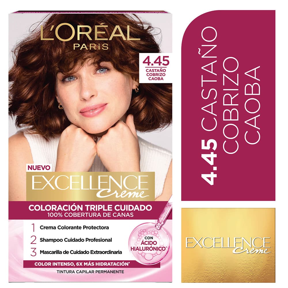 Excellence Tintura Creme N 4/45 Castaño Cobrizo Caoba