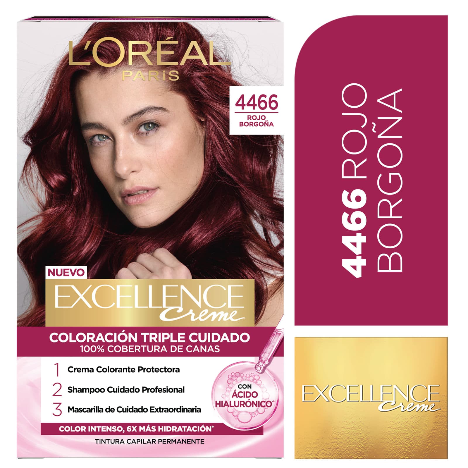 Excellence Creme 4466 Rojo Borgoña