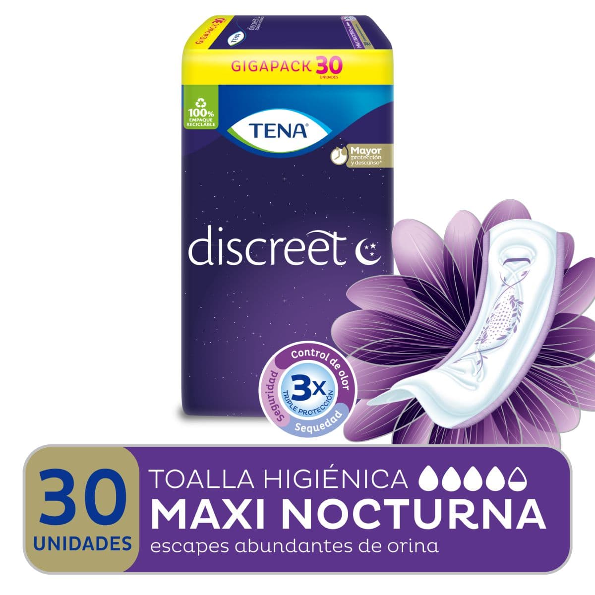 Tena Toal Fem Discreet Maxi Noct