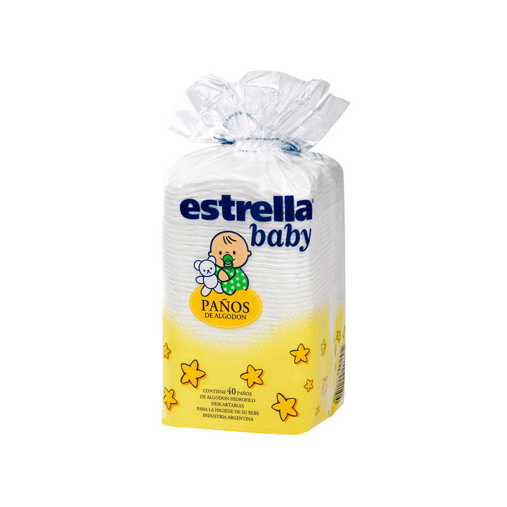 Estrella Algodon Baby Paños