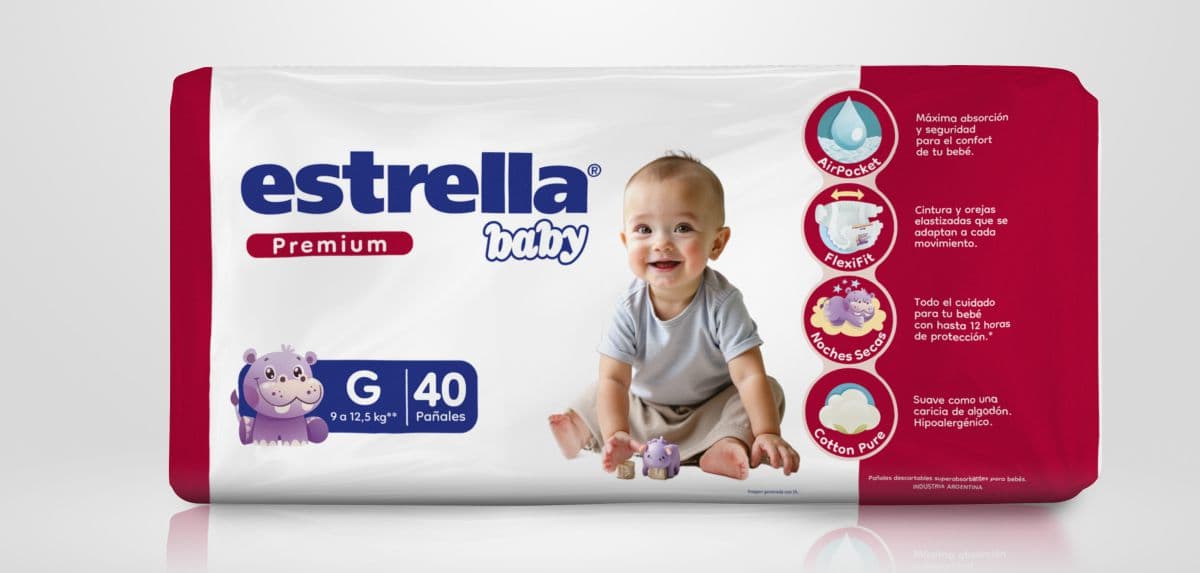 Estrella Baby Premium Pañal Grande