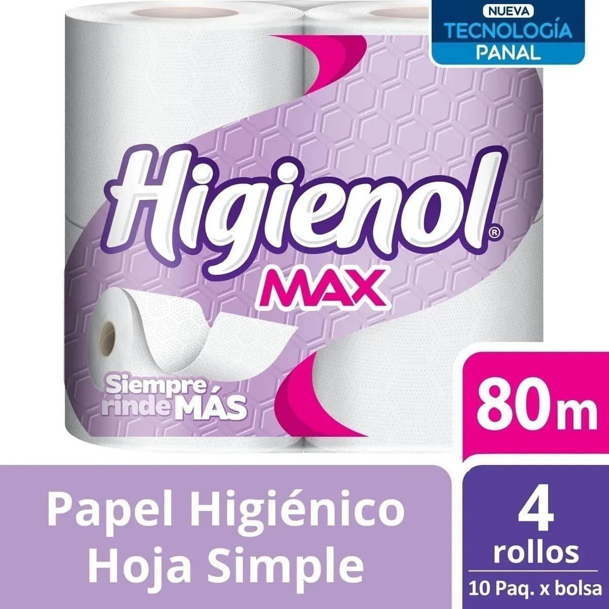 Higienol Max Aloe Panal 80m