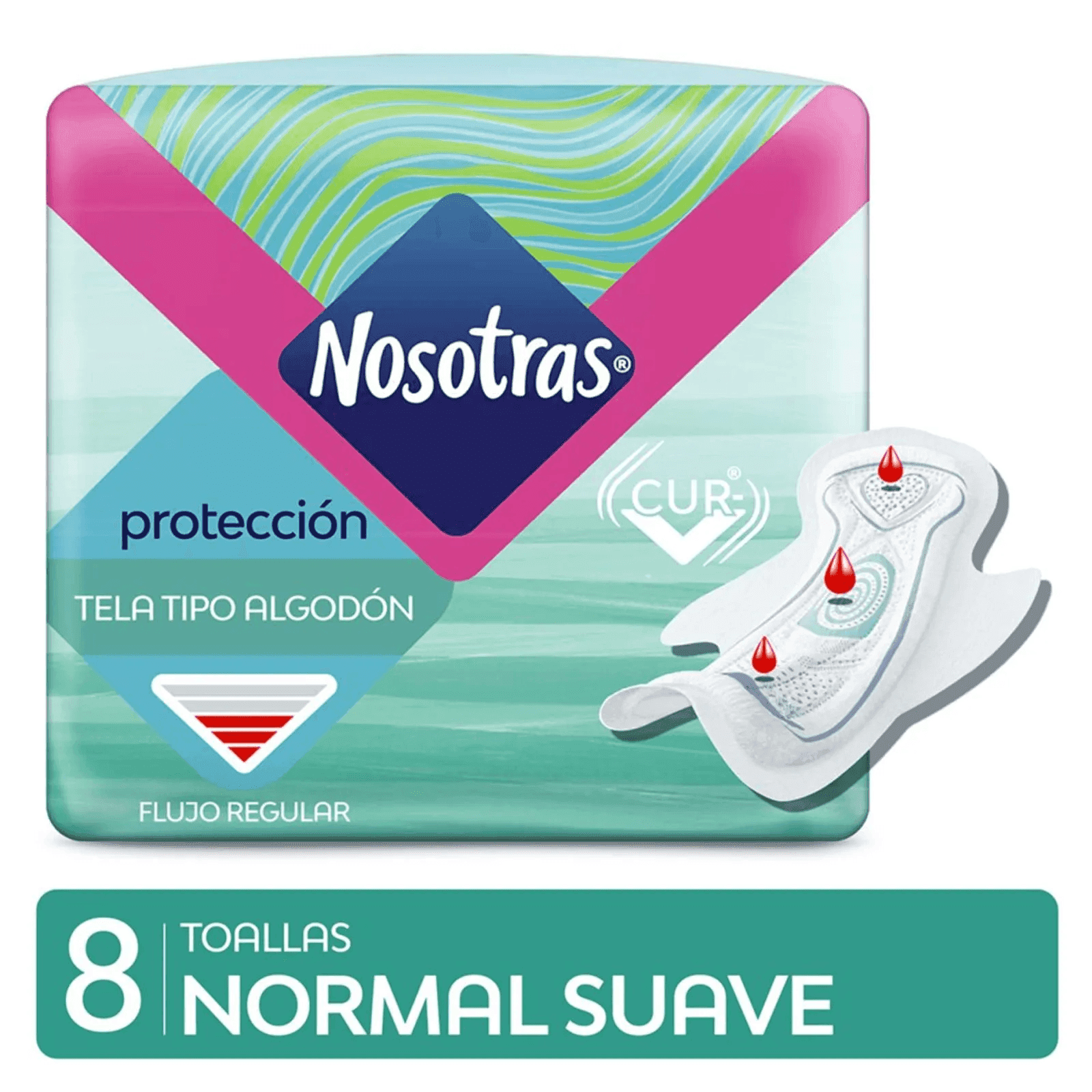 Nosotras Toalla Femenina Normal Suave Clásica