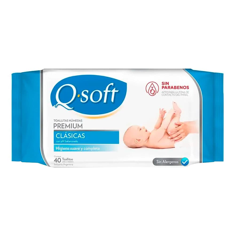 Q-Soft Clasicas Toall Humeda Doypack