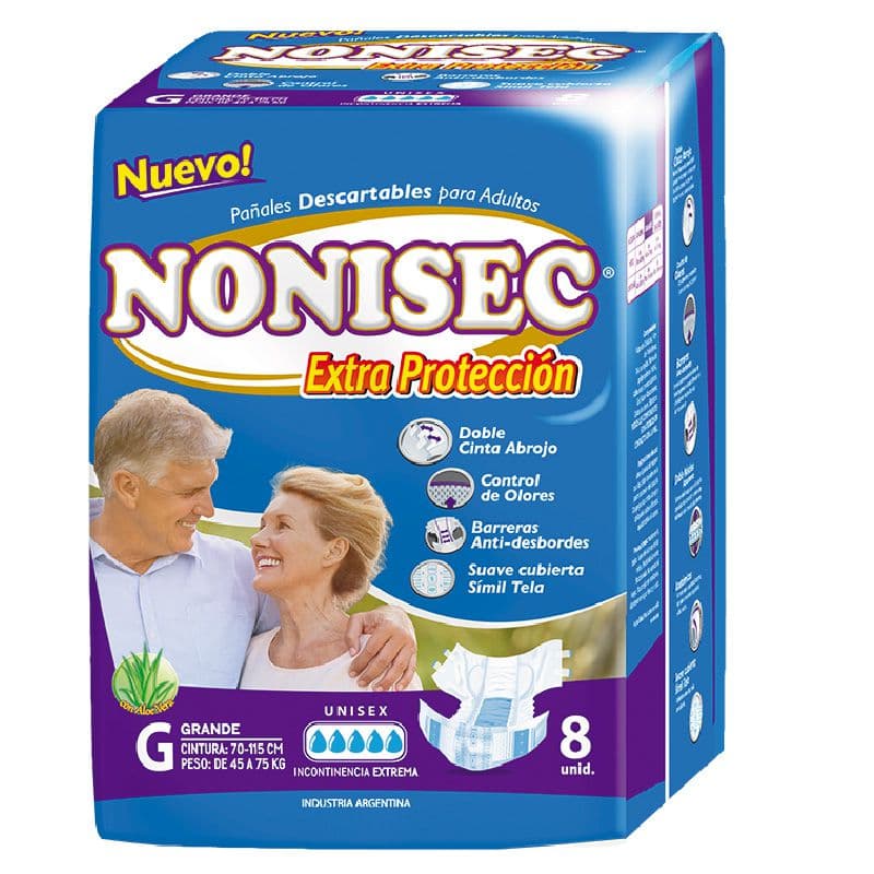 Nonisec Pañal Adulto Extra Protec Gd