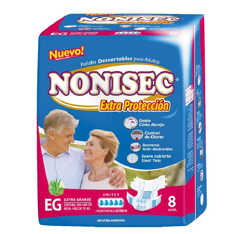 Nonisec Pañal Adulto Extra Protec Xg
