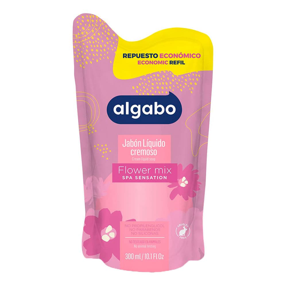 Algabo Jabón Líquido Flower Mix Pouch