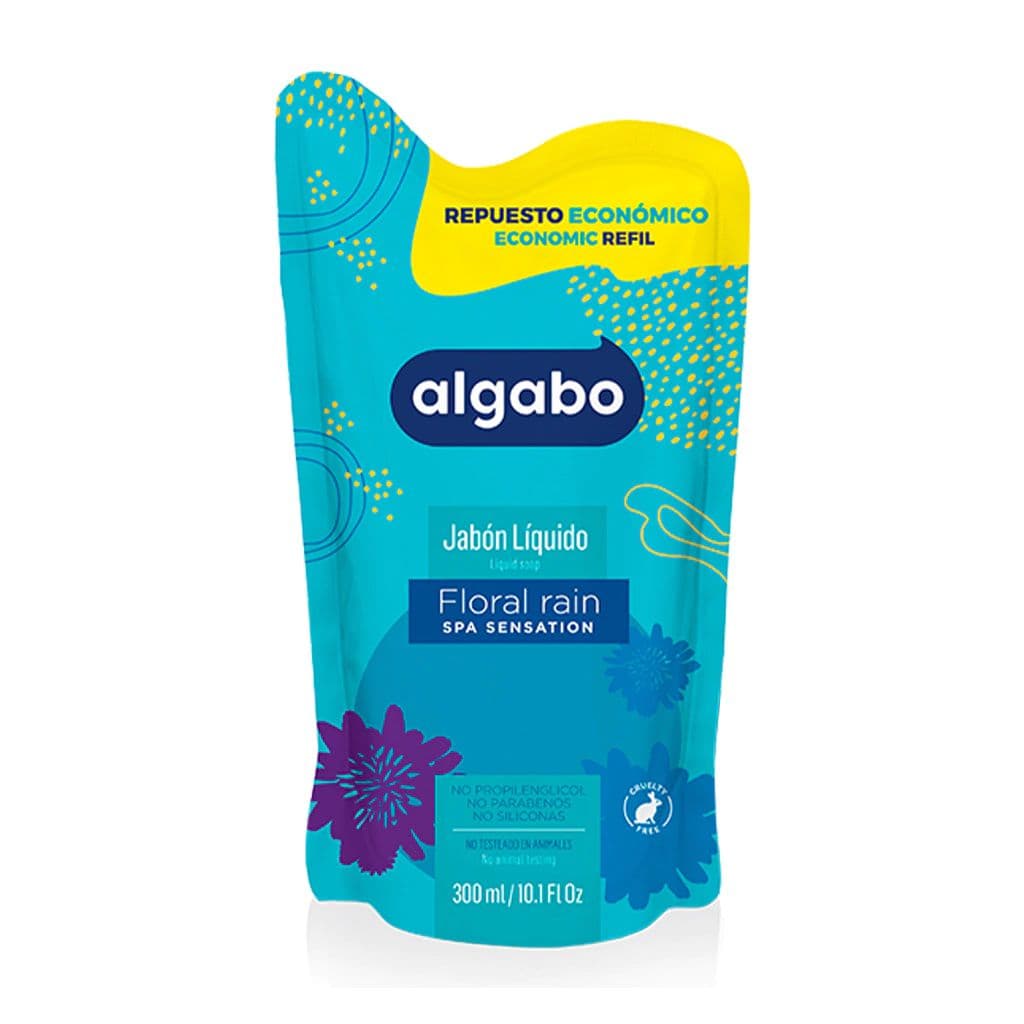 Algabo Jabón Líquido Floral Rain Pouch