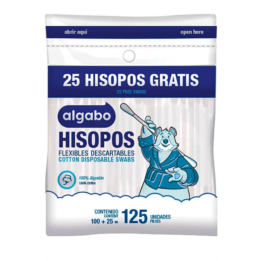 Algabo Hisopos Bolsa Zipper