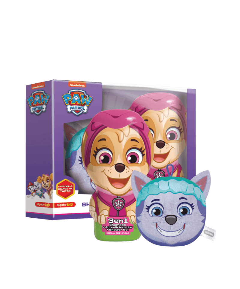 Algabo Kids Paw Patrol Chase Set (shampoo 3 en 1 300 ML + Esponja)