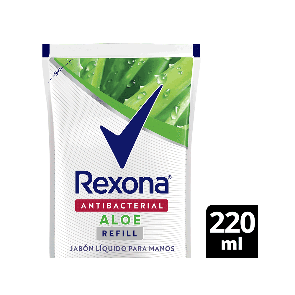 Rexona Jabón Líquido Rep Antibacterial Aloe