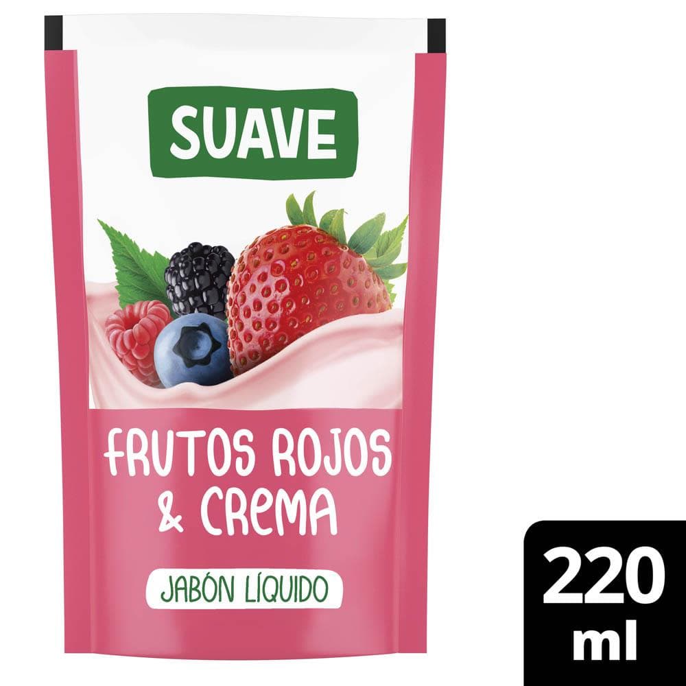 Suave Frutos Rojos y Crema Jabón Líquido Repuesto
