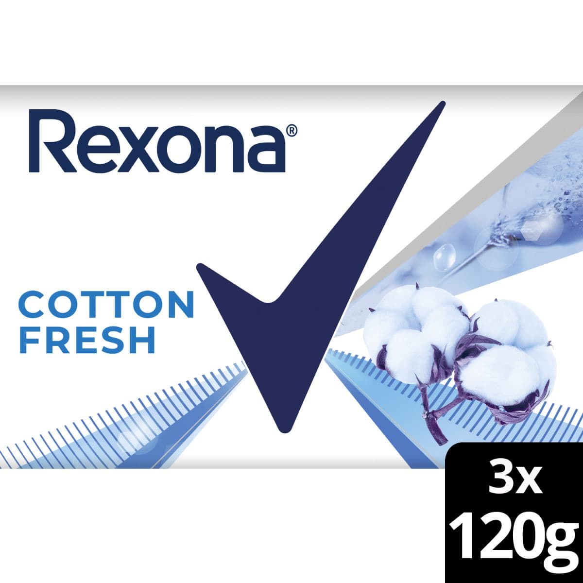 Rexona Jabón Cotton Fresh 3