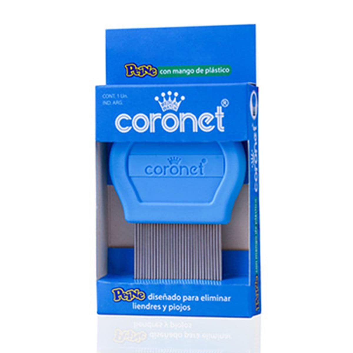Peine Metal Coronet M/Plastico Pediculosis