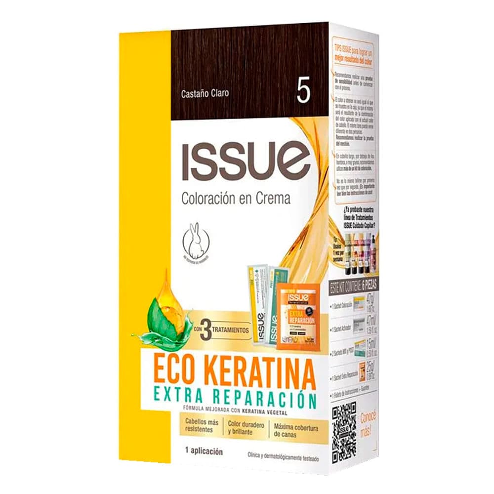 Issue Kit Eco Keratina N 5 Castaño Claro