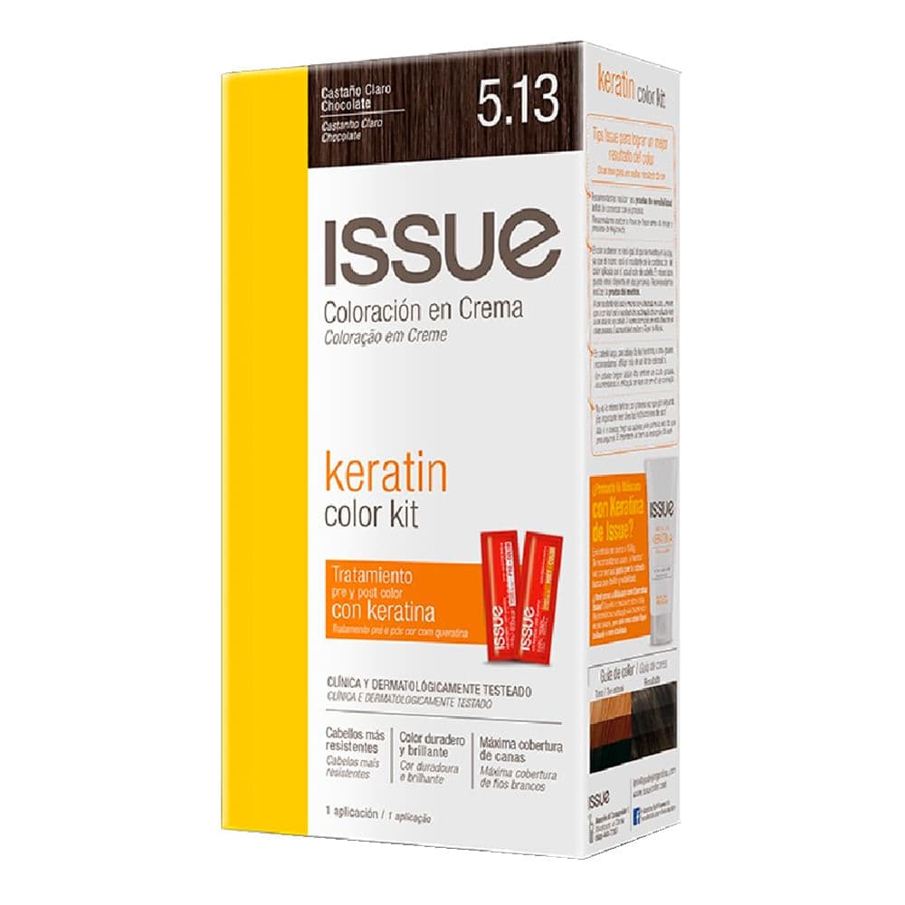 Issue Kit Eco Keratina N 5.13 Castaño Claro Choco