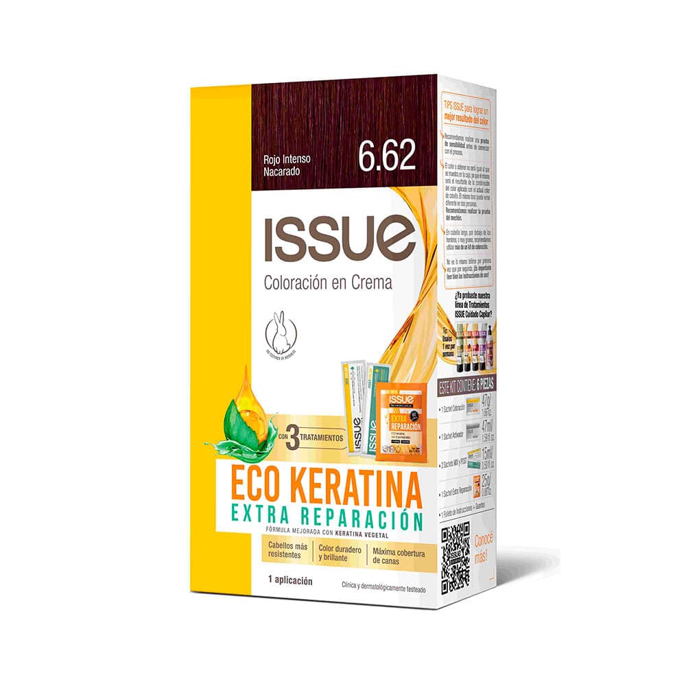 Issue Kit Eco Keratina N 6.62 Rojo Inten Nacarado