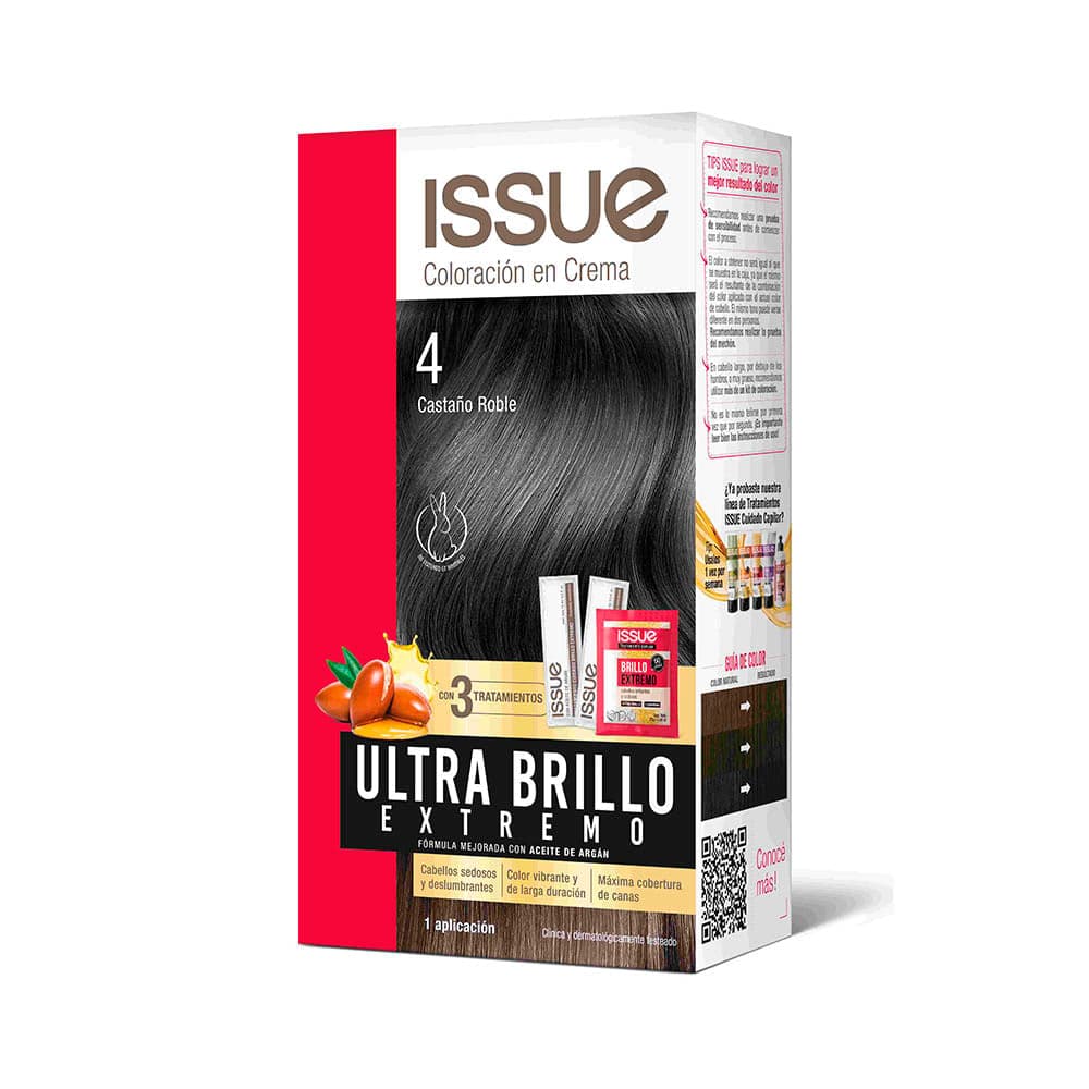 Issue Ultra Brillo Kit N 4 Castaño Roble