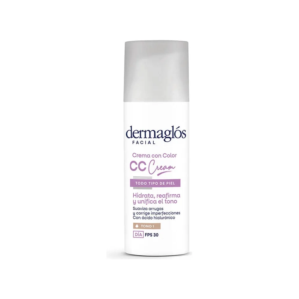 Dermaglos Fac CC Cream Tono 1 Crema