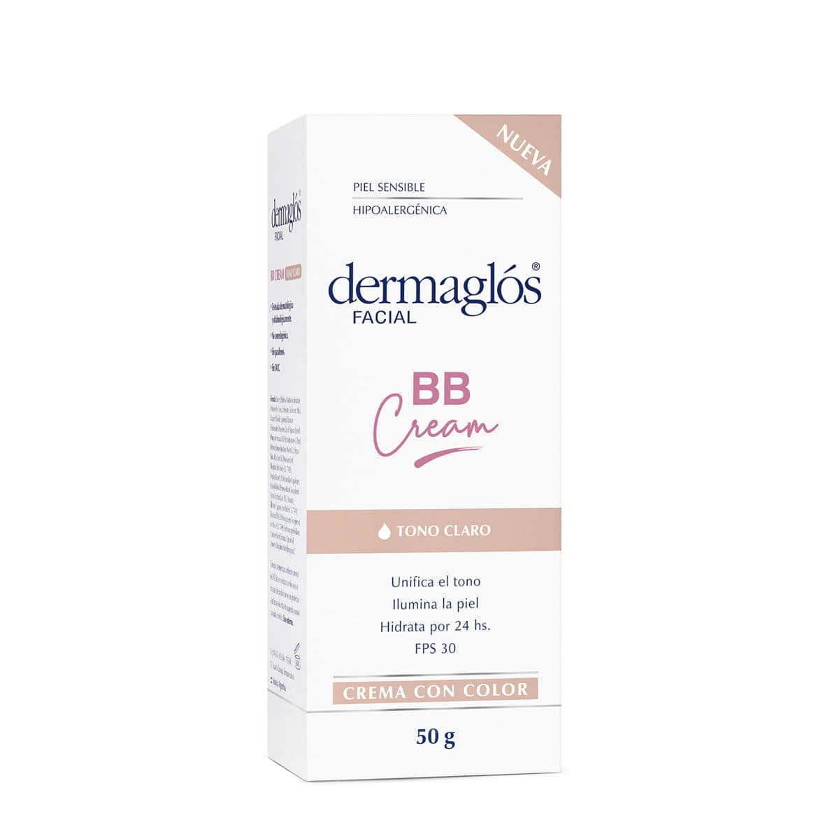 Dermaglos Facial BB Tono Claro Crema