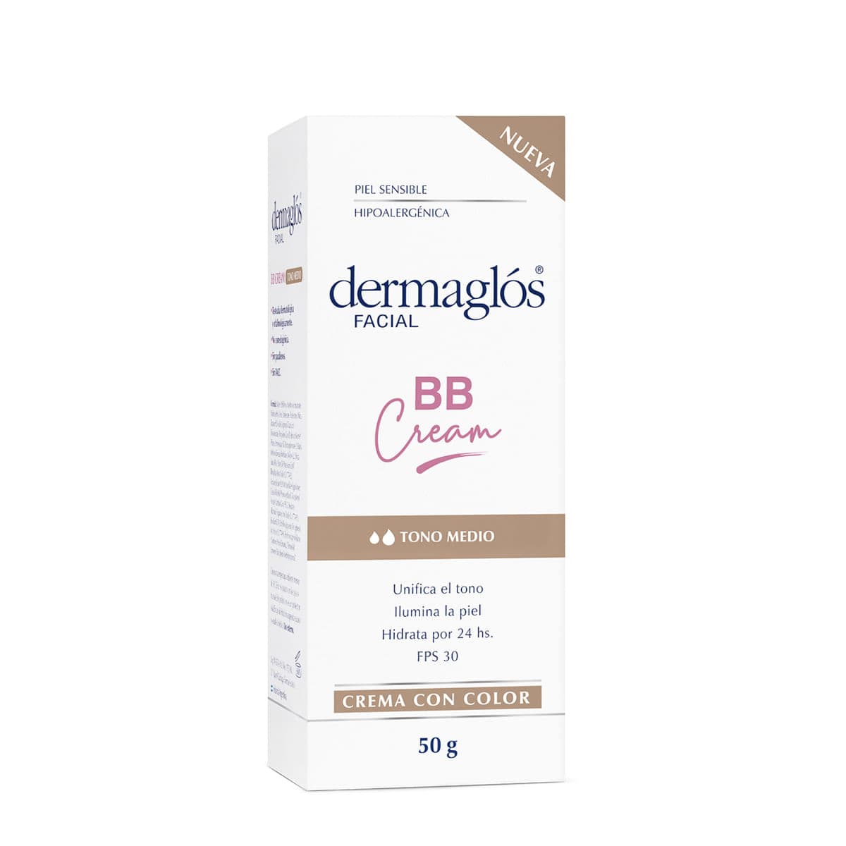 Dermaglos Facial BB Tono Medio Crema