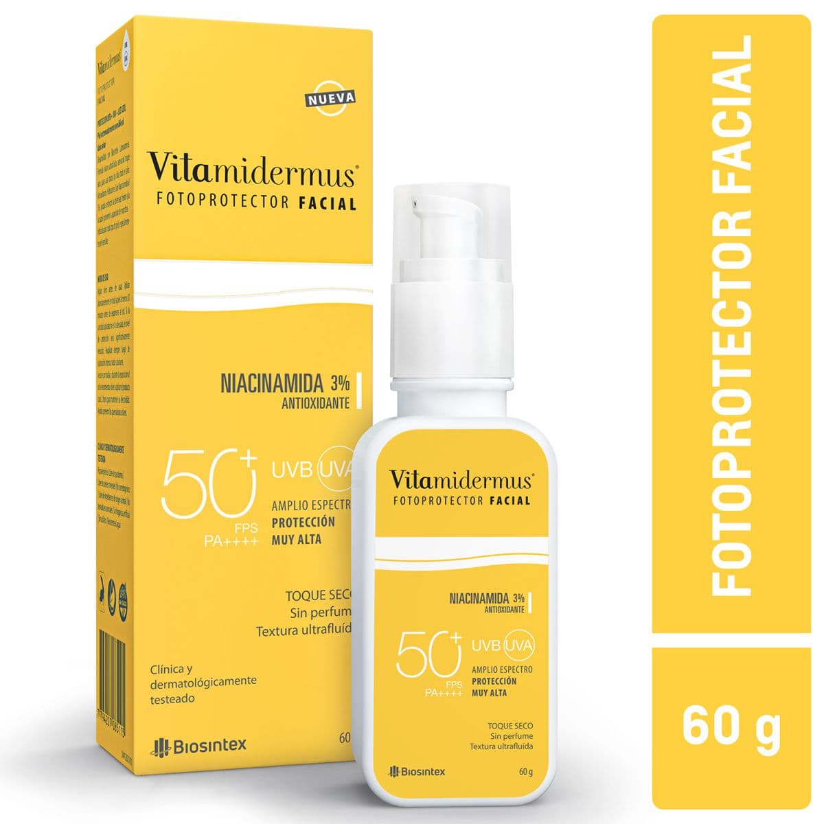 Vitamidermus Fotoprotector Facial FPS 50+