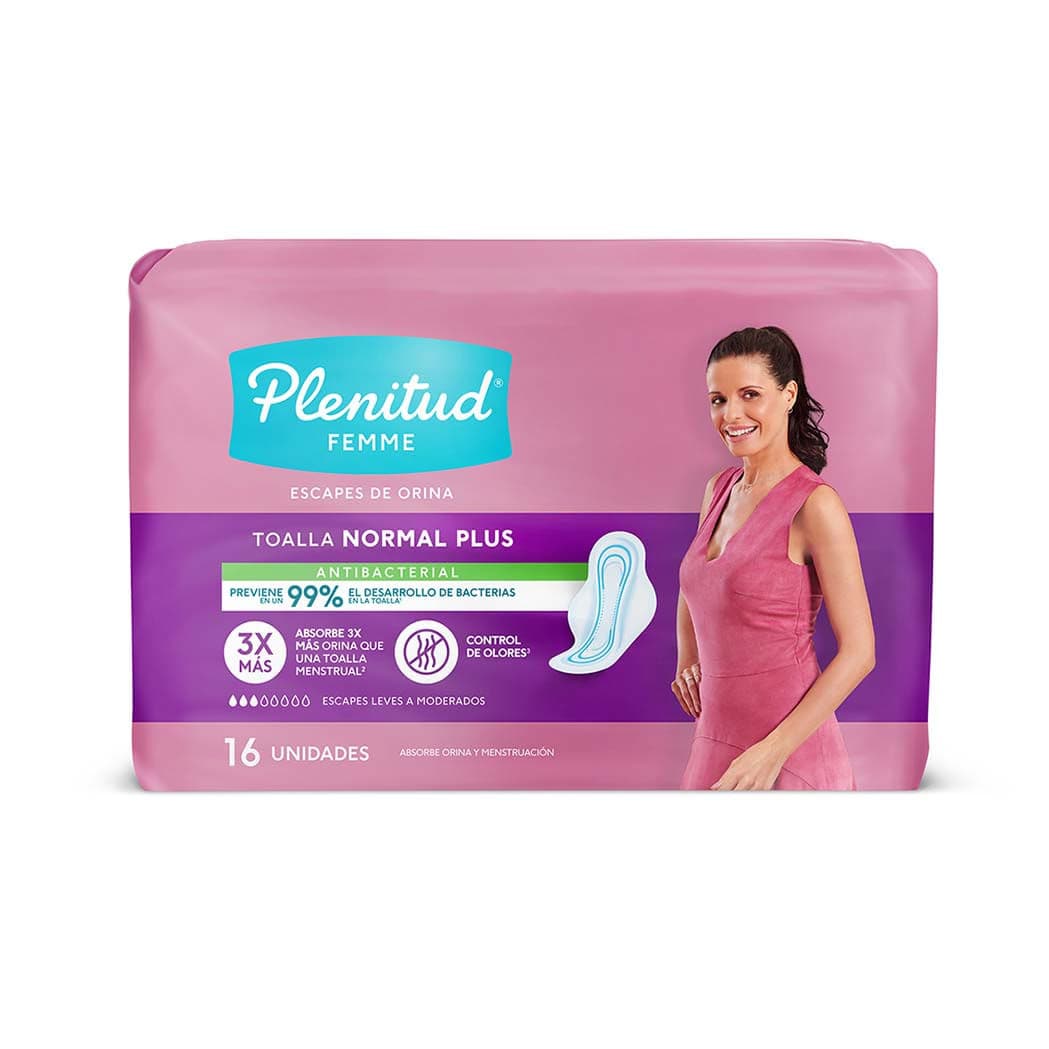 Plenitud Femme Toalla Normal Plus Antibac C/A