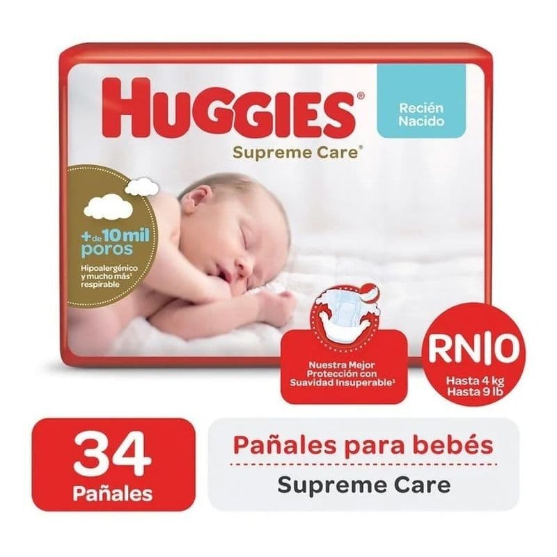 Huggies Pañal Supreme Care Unisex Rn