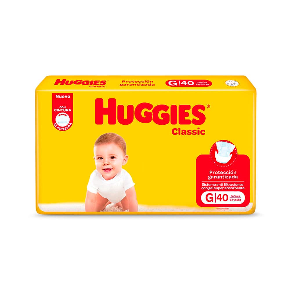 Huggies Pañal Classic G X 40 (Nuevo)