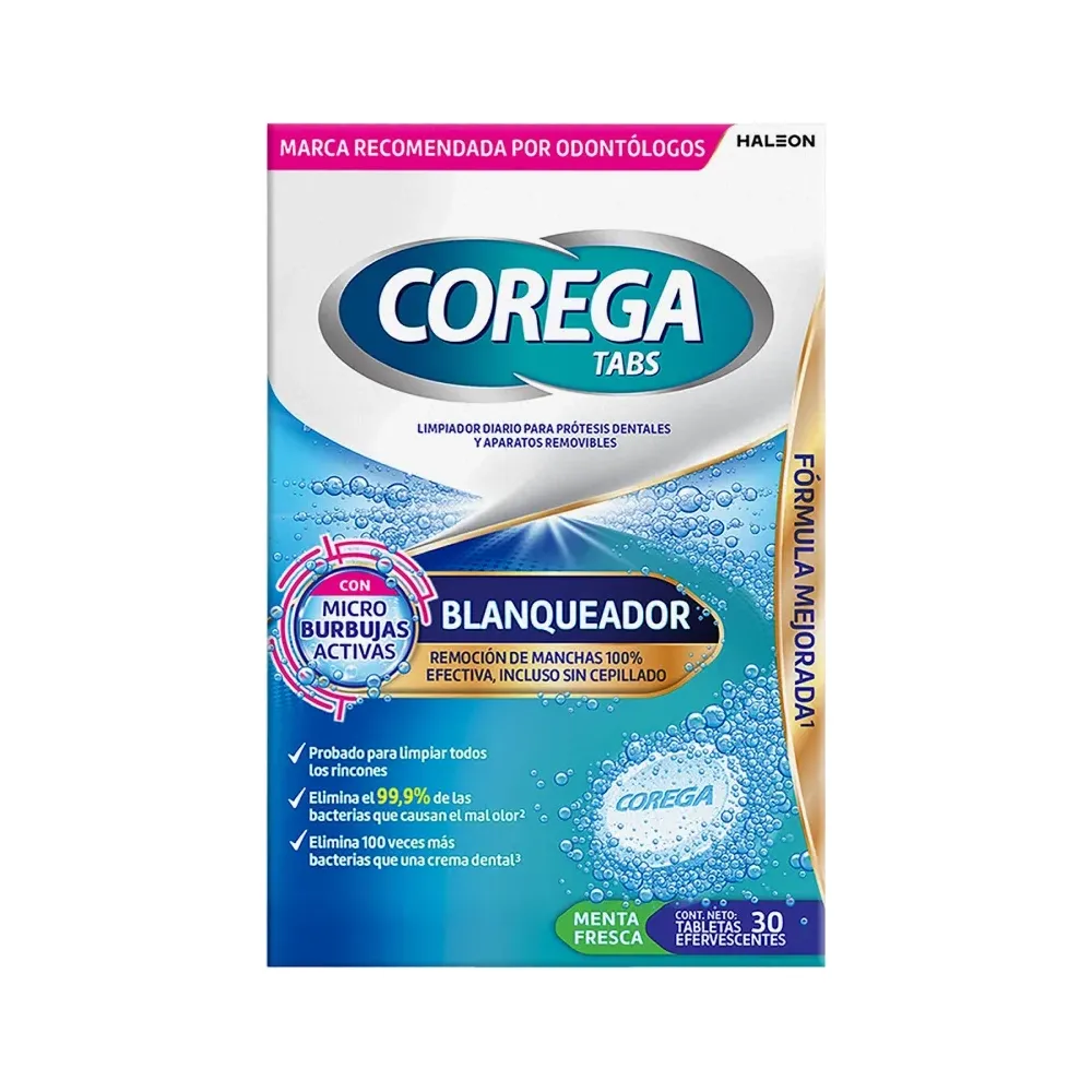 Corega Tabs Blanqueador Combine Eferv