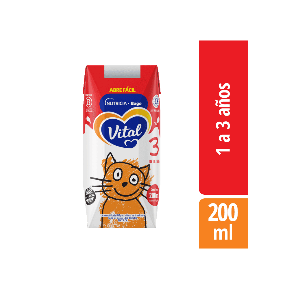 Vital Infantil 3 Brik Líquido