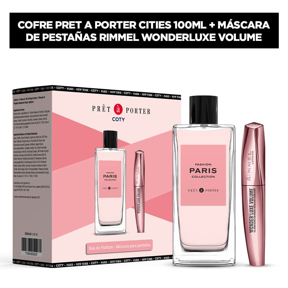 Pret A Porter Paris W EDP X100 Ml+Wonderluxe(Cofre)